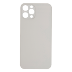 Back Glass Compatible for iPhone 12 Pro (Large Camera Hole) (Aftermarket) - White